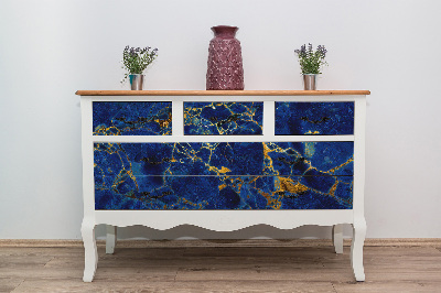 Folie für möbel Blauer Marmor