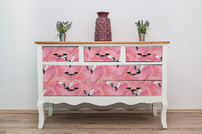 Folie für möbel Flamingos