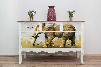 Klebefolie möbel Elefant