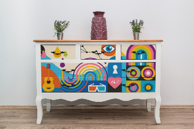 Möbel aufkleber Street-Art-Pop-Art