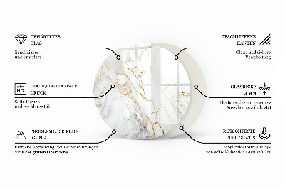 Tischplatte Marmorierte Grafikkomposition