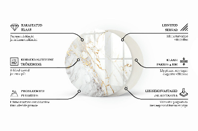 Tischplatte Marmorierte Grafikkomposition