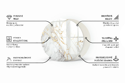 Tischplatte Marmoradern im Design