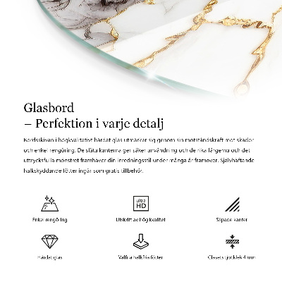 Tischplatte Marmoradern im Design