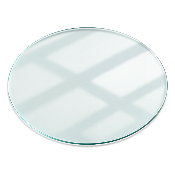 Runde tischplatte transparent