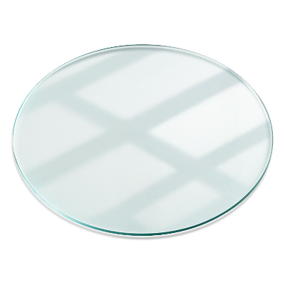 Runde tischplatte transparent