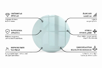 Runde tischplatte transparent