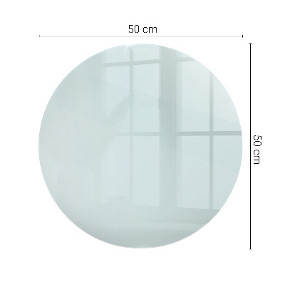 Runde tischplatte transparent