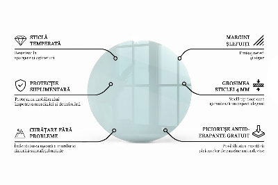 Runde tischplatte transparent
