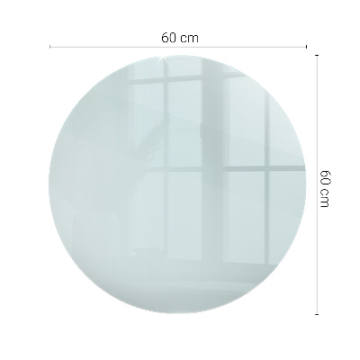 Runde tischplatte transparent