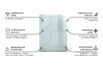 Rechteckige tischplatte glas transparent