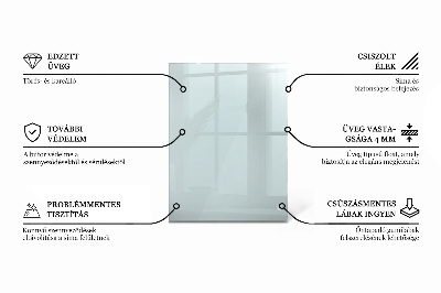 Rechteckige tischplatte glas transparent