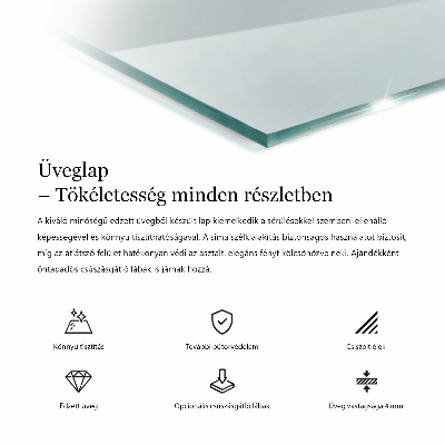 Rechteckige tischplatte glas transparent
