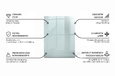Rechteckige tischplatte glas transparent