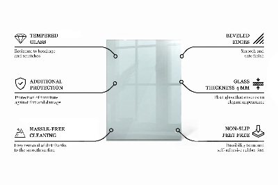 Rechteckige tischplatte glas transparent