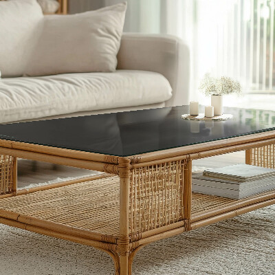 Tischplatte Schwarz ohne Muster