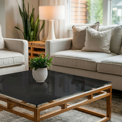 Tischplatte Schwarz ohne Muster