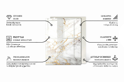 Tischplatte Marmoradern im Stil