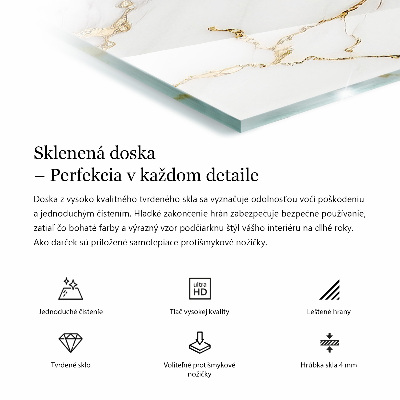 Tischplatte Marmormotiv in Naturoptik