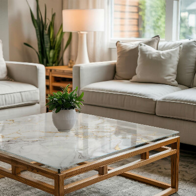 Tischplatte Marmoroptik mit Adern