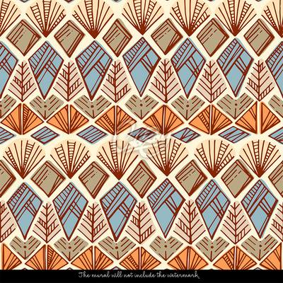 Wandtapete Volkstümliches Design