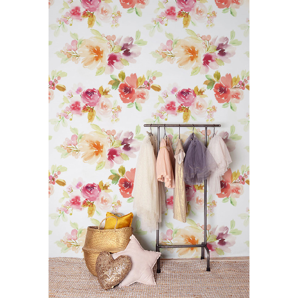 Photowall tapete Süße Vintage-Blumen