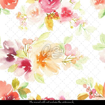 Photowall tapete Süße Vintage-Blumen