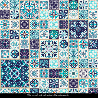 Photowall tapete Die Schönheit des orientalischen Patchworks