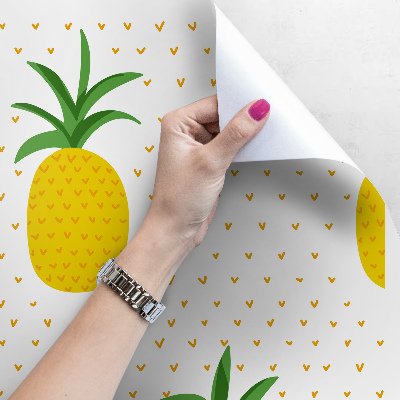 Photowall tapete Fröhliche Ananas