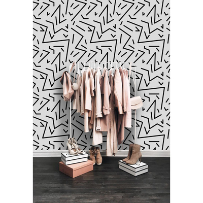 Photowall tapete Schwarzes Designer-Muster