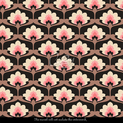 Wandtapete Außergewöhnliche Lotusblumen