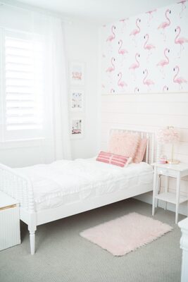 Photowall tapete Eine Welt voller Flamingos