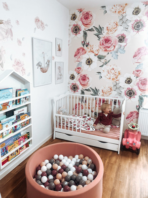 Bildtapete Pastellfarbener Blütentraum