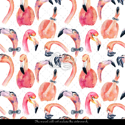 Bildtapete Verrückte rosa Flamingos