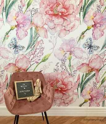 Foto tapete Der majestätische Charme der Pfingstrose