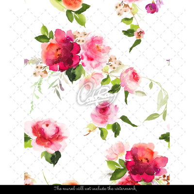 Foto tapete Viktorianische Blumensträuße
