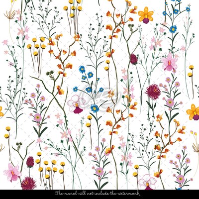 Photowall tapete Wildblumen