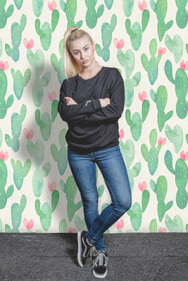 Photowall tapete Dornenlose Kakteen