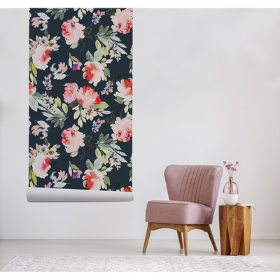 Foto tapete Nacht unter den Blumen