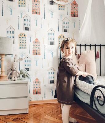 Photowall tapete Bunte Laternensteine