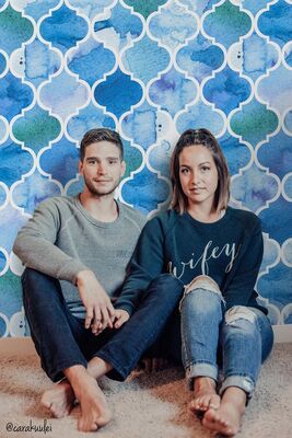 Motivtapete Das Blau von Marrakech