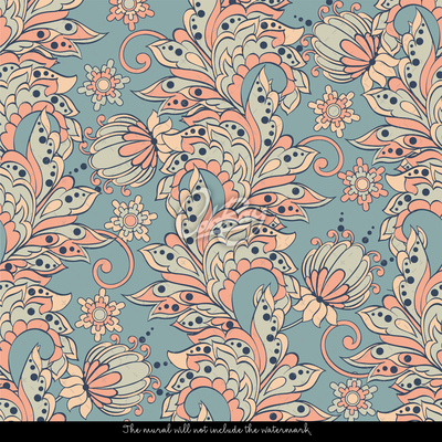 Bildtapete Orientalische Blumen