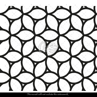 Wandtapete Geometrische Wiese