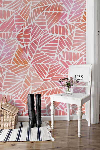 Photowall tapete Buntes Glas am Morgen