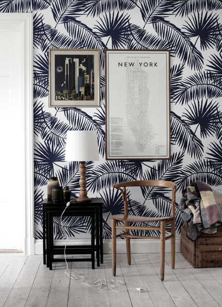 Motivtapete Im Schatten der Palmen