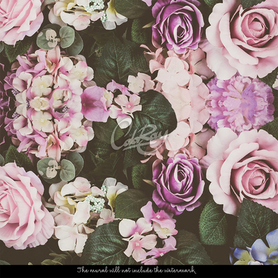 Foto tapete Romantischer Blumenstrauß