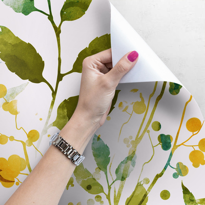 Foto tapete Frühling in Boho-Farben