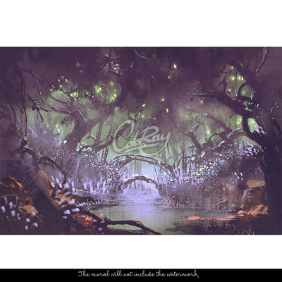 Bildtapete Oberlichter im Wald