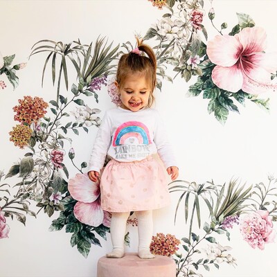 Wandtapete Florale Ranken