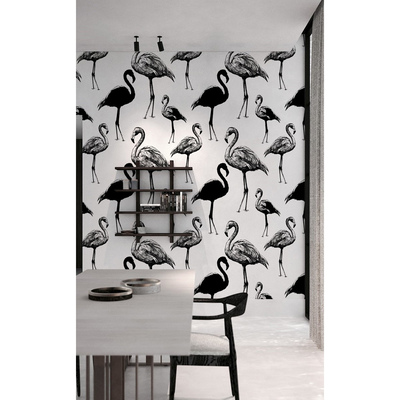 Bildtapete Unauffällige Flamingos